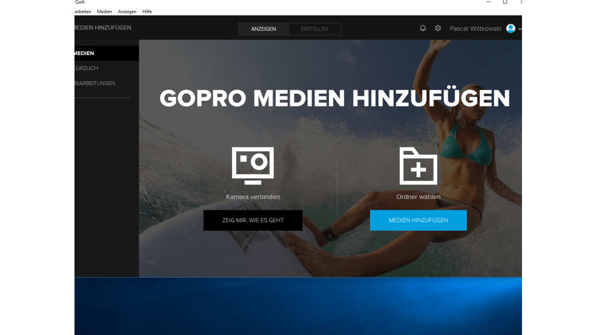 gopro quick desktop wont add to cloud
