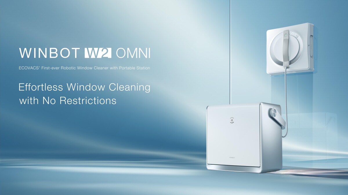 The Winbot W2 Omni is the new window cleaning robot from Ecovacs.