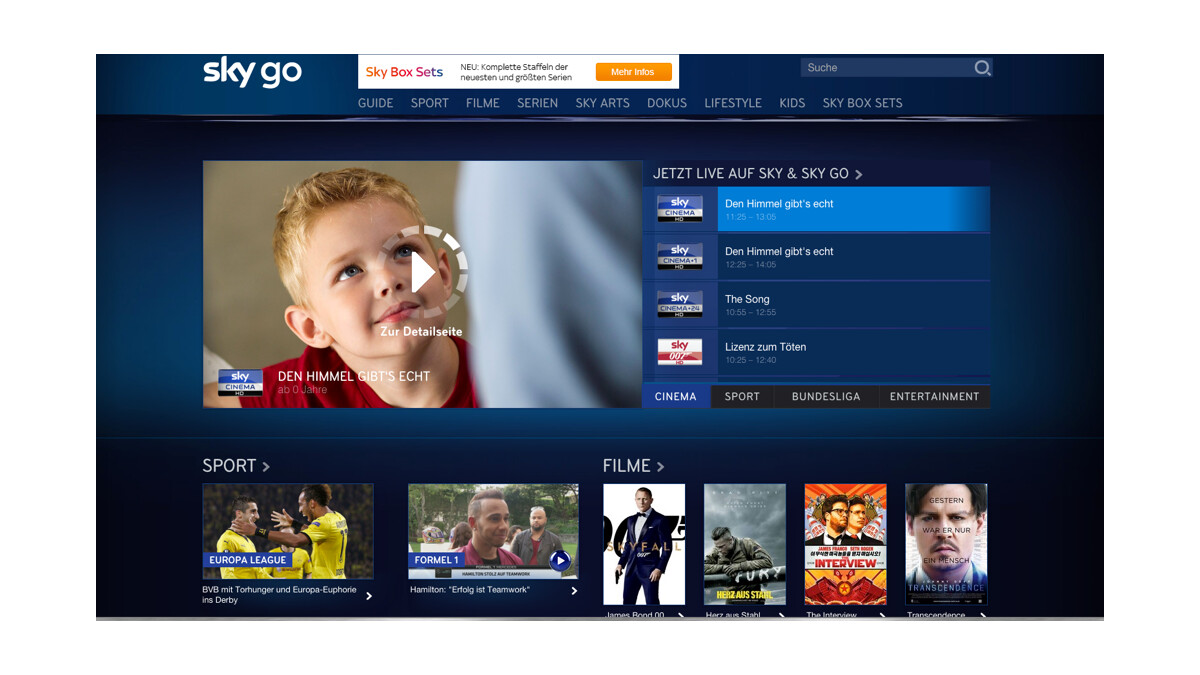 Sky Go über Apple Tv Sky Go über Apple Tv