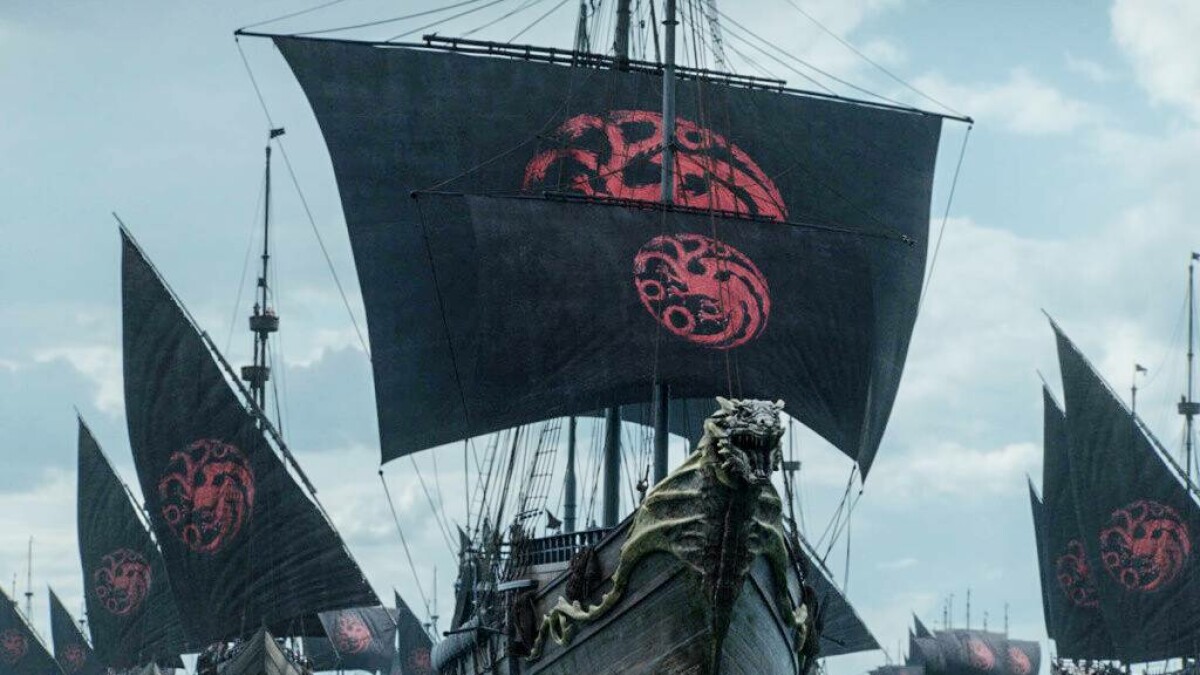 Game of Thrones: Daenerys' fleet sets sail in season 8.  House Targaryen is at war!