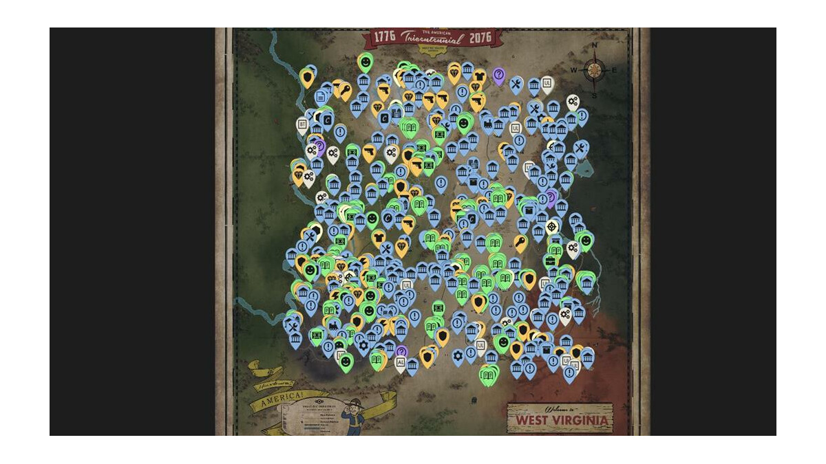 Fallout 76: Interaktive Map zeigt euch die Fundorte wichtiger ...