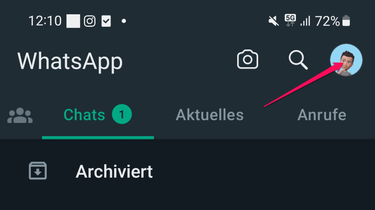 If you tap and hold on your WhatsApp profile picture, you will discover a new function.