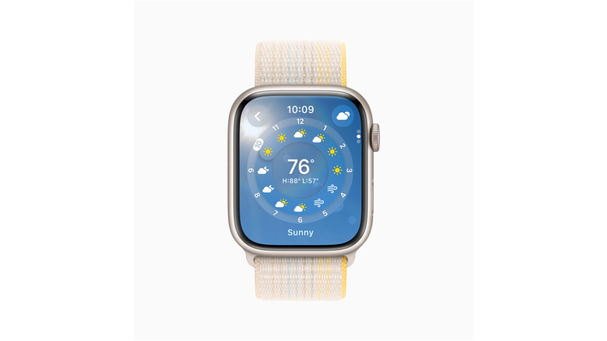watchOS 10 le da a la aplicación meteorológica una nueva apariencia.