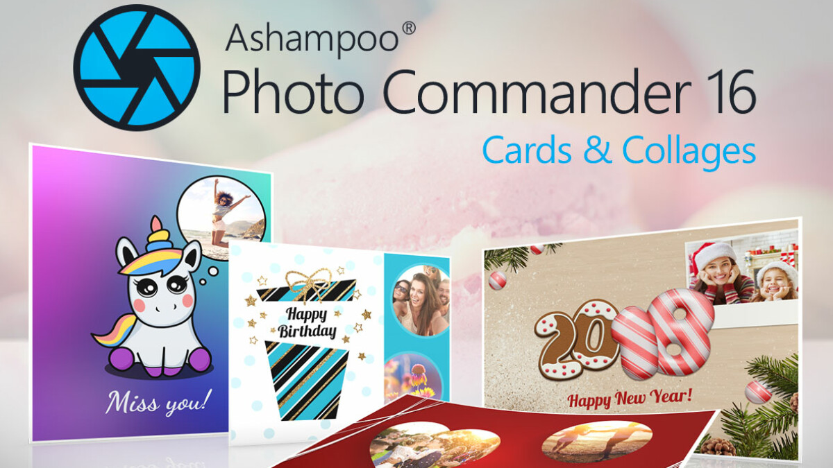 Con Ashampoo Photo Commander puede crear fácilmente collages, calendarios o tarjetas de felicitación.