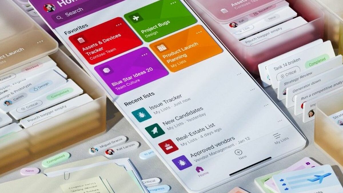 Microsoft has released Microsoft lists for iOS.