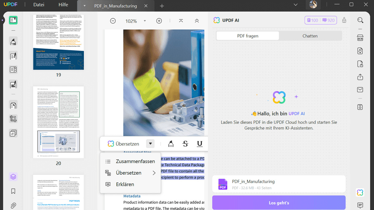 Pdf Zusammenfassen Ki Kostenlos Online Der All-in-One-PDF-Editor mit KI für alle Plattformen: UPDF jetzt mit