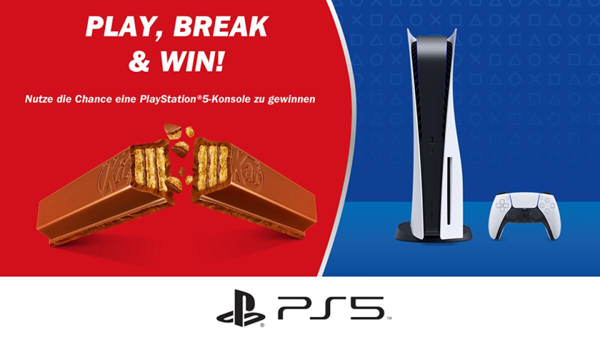 With Kitkat and Lion you can win a PS5.