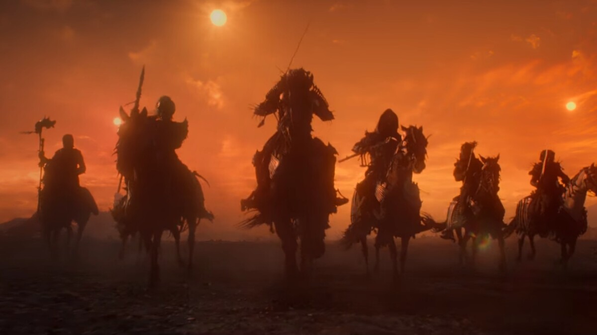 The Wild Hunt cabalga hacia Ciri, Geralt y Yennefer en The Witcher 