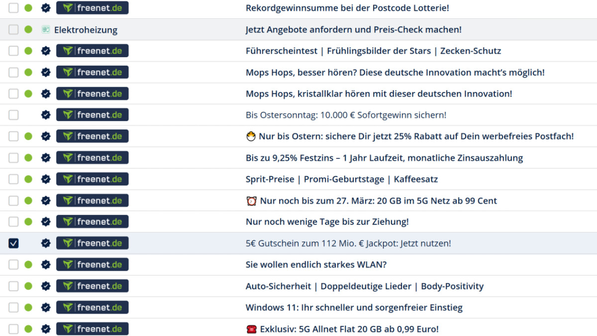 Freenet Mail im Test: Solider E-Mail-Dienst mit Flirt-Funktion | NETZWELT