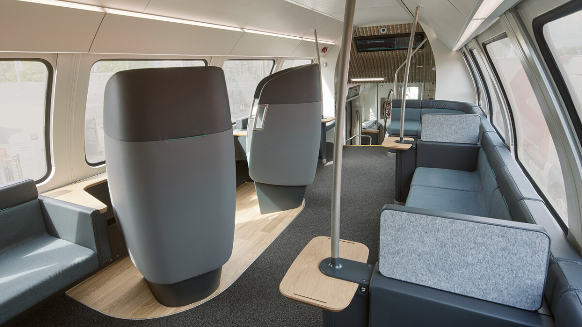 Pronto será posible sentarse en estas cápsulas lounge futuristas en el transporte local de DB.