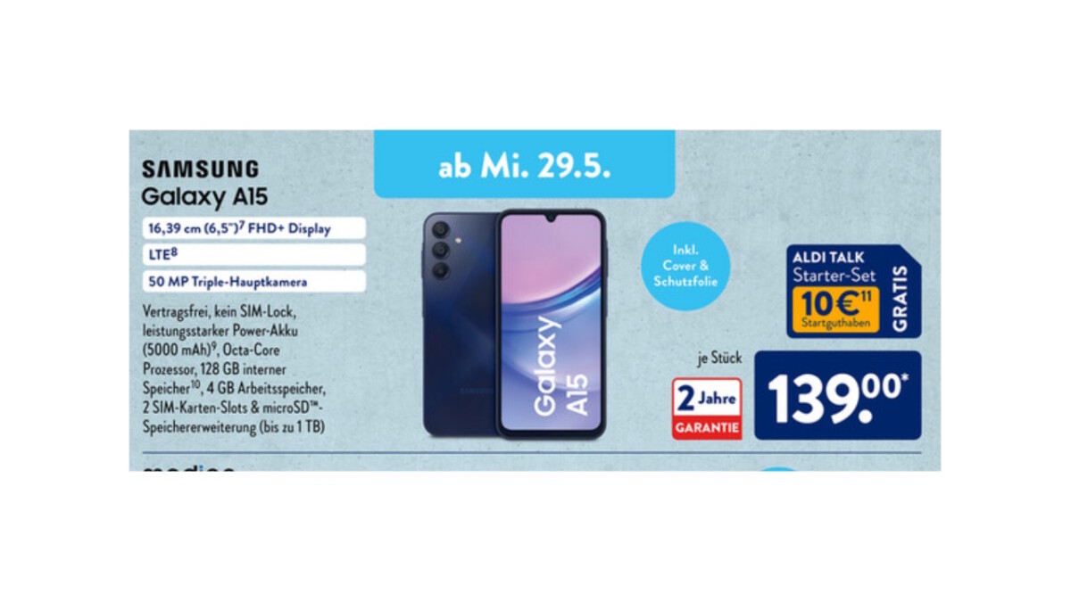 Aldi Discounter bietet beliebtes SamsungHandy günstiger an, obendrauf