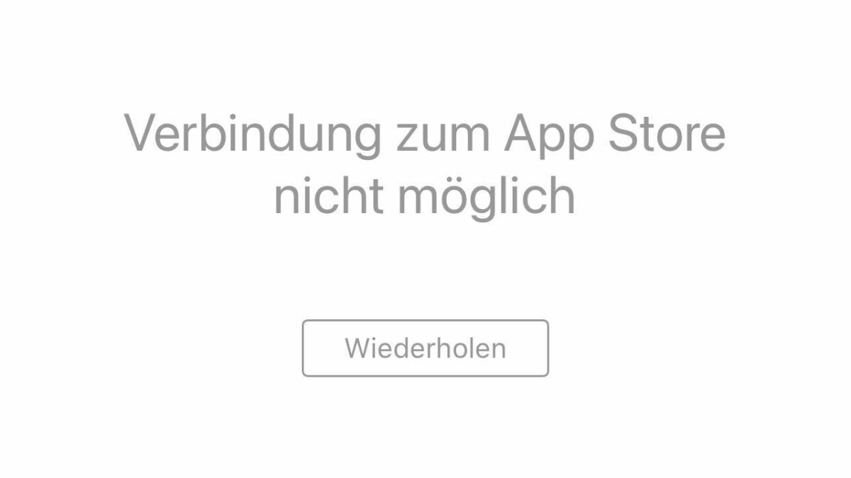 Schluckauf beim App Store von Apple Verbindung vorübergehend nicht möglich NETZWELT Schluckauf beim App Store von Apple Verbindung vorübergehend nicht möglich NETZWELT