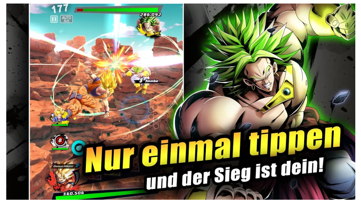 Die Steuerung von Dragon Ball Legends lässt sich leicht erlernen, aber nur schwer meistern.