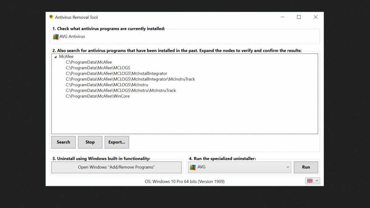 Antivirus Removal Tool 2023.11 (v.1) for mac download