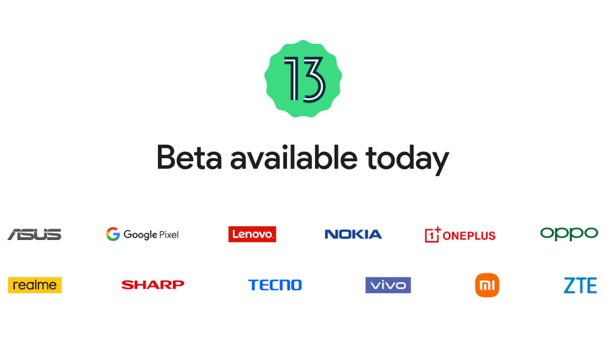You can also try Android 13 on devices from these partners.