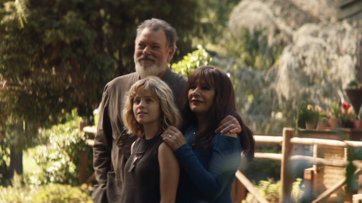 Star Trek Picard : Will Riker (Jonathan Frakes) et sa famille.