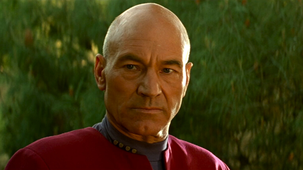 Star Trek - Encuentro de generaciones: Jean-Luc Picard (Patrick Stewart) y James T. Kirk (William Shatner) hablan en el nexo temporal.