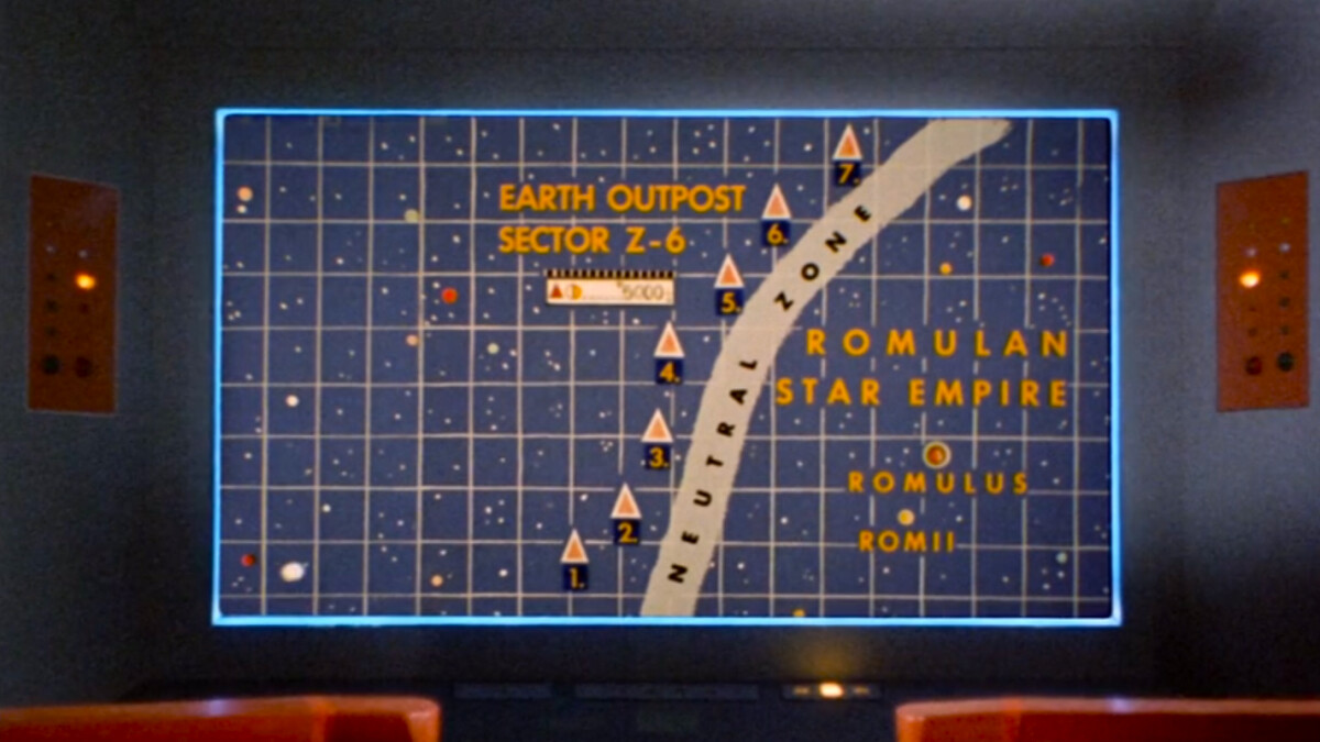 Starship Enterprise : Les cartes spatiales de l'époque "Star Trek" L’influence des films sous-marins était évidente.