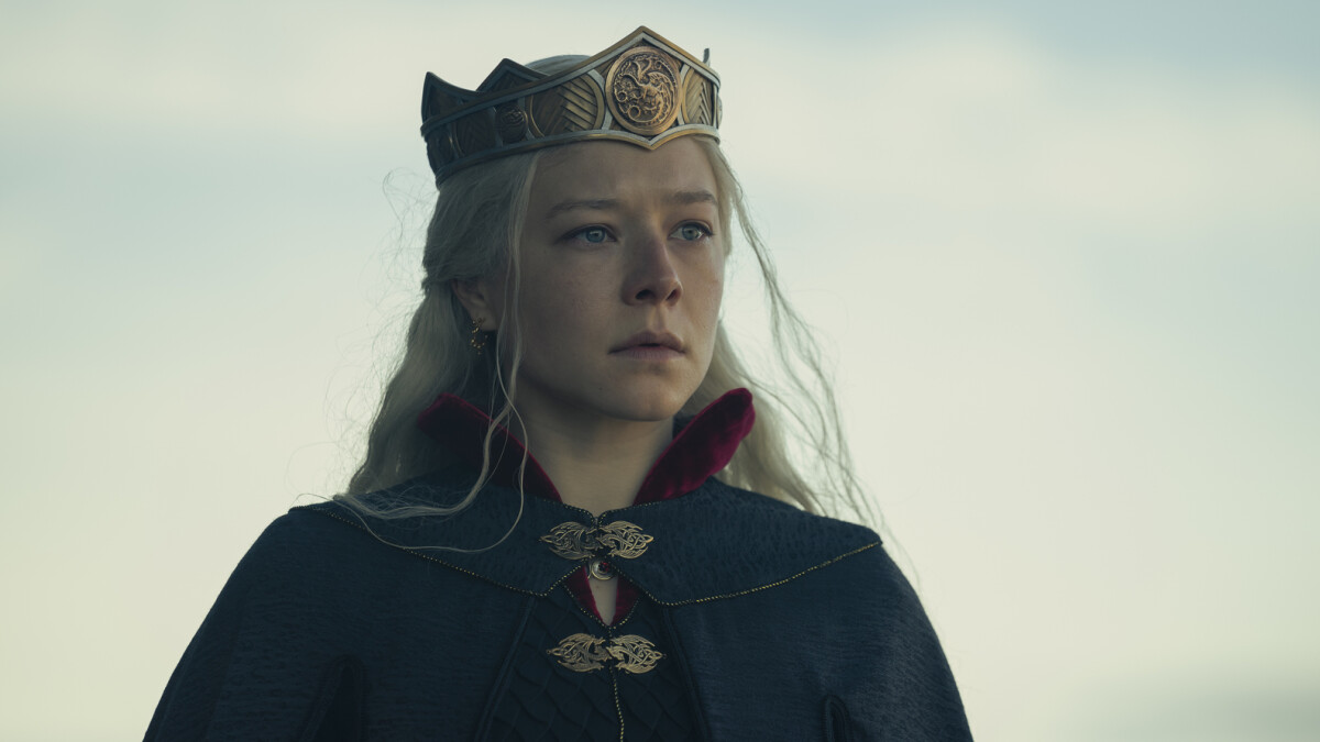 Dans "Maison du Dragon" nous voyons Emma D'Arcy dans le rôle de Rhaenyra Targaryen.