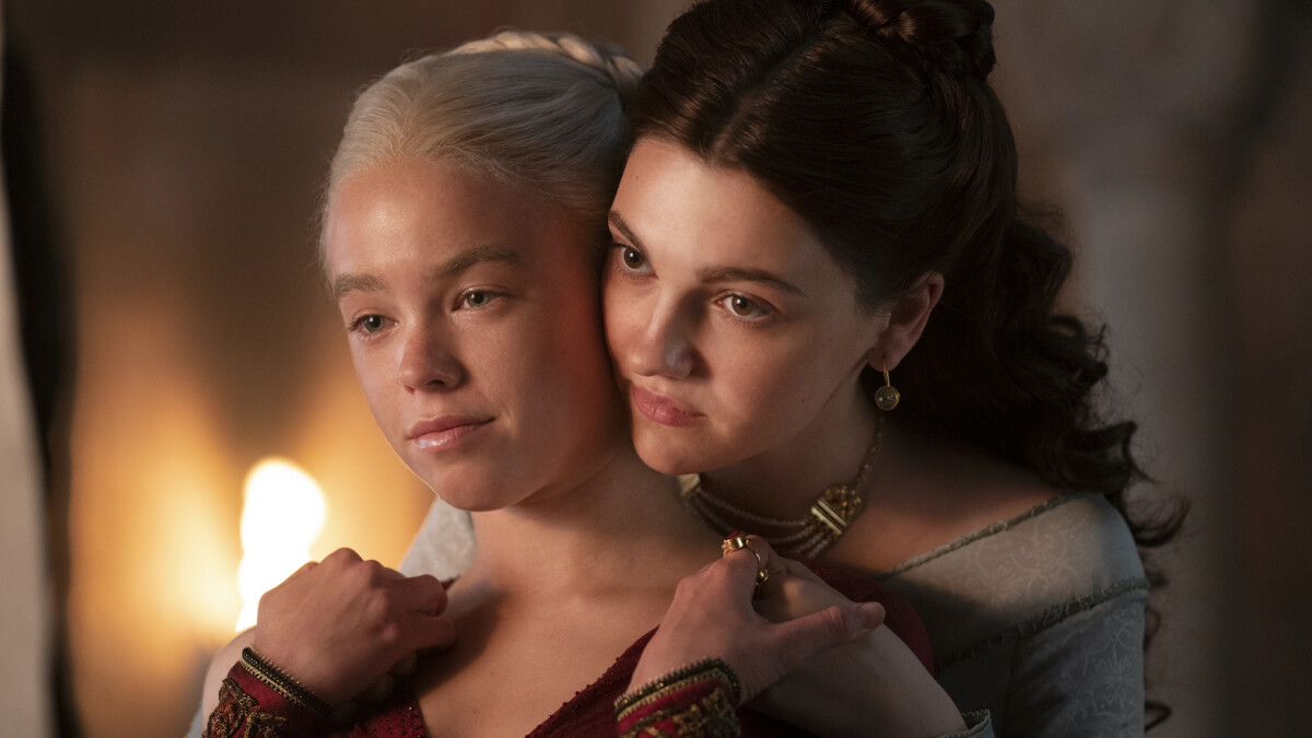 Alicent Hightower and Rhaenyra Targaryen in "House of the Dragon"