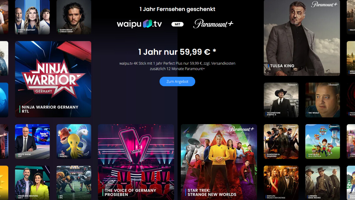 Angebot endet bald: TV-Stick kaufen, 1 Jahr 60 Pay-TV-Sender sowie Paramount  Plus gratis streamen