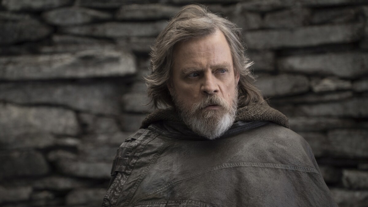 Luke Skywalker (Mark Hamill) lives in "Star Wars: The Last Jedi" withdrawn and wants nothing more to do with the Jedi.