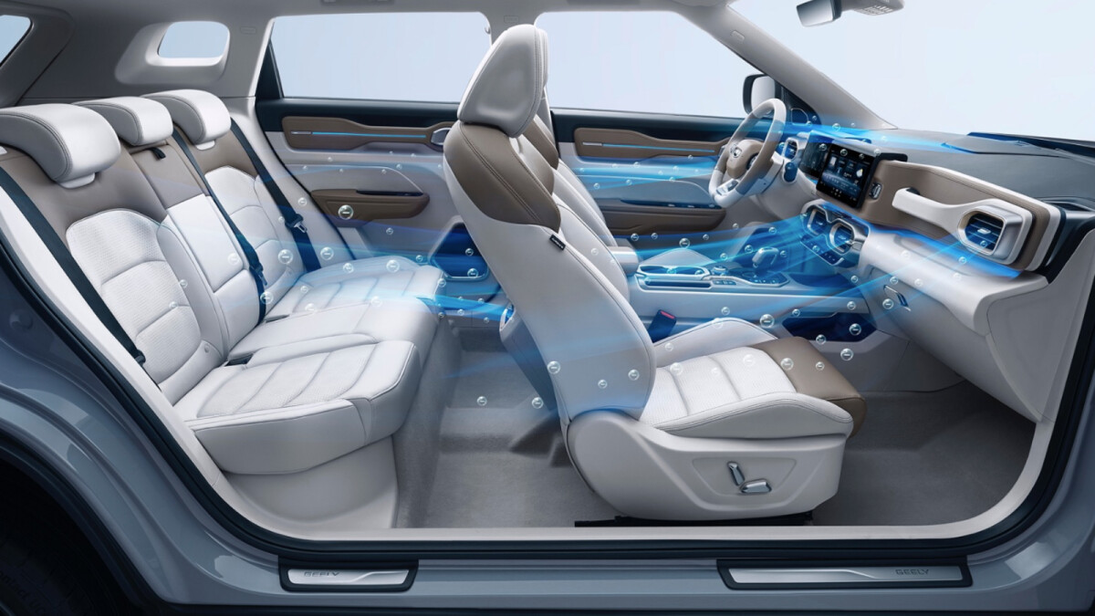 Im neuen Geely Icon sollen spezielle Filter vor dem Coronavirus schützen.