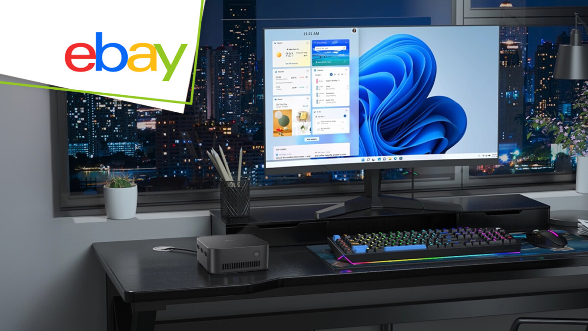 Der Huidun H20 Mini-PC gibt es bei eBay mit Code günstiger.