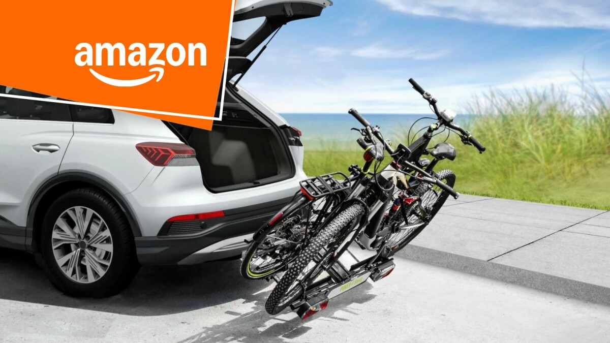 Fahrradträger für zwei E-Bikes unter 200 Euro: Faltbarer Eufab Poker-F im Preissturz bei Amazon