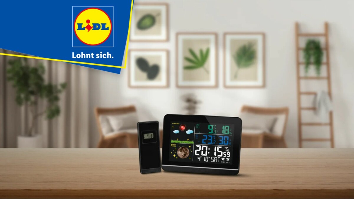 Die Livarno Home Funkwetterstation ist aktuell bei Lidl für nur 12,99 Euro im Angebot.