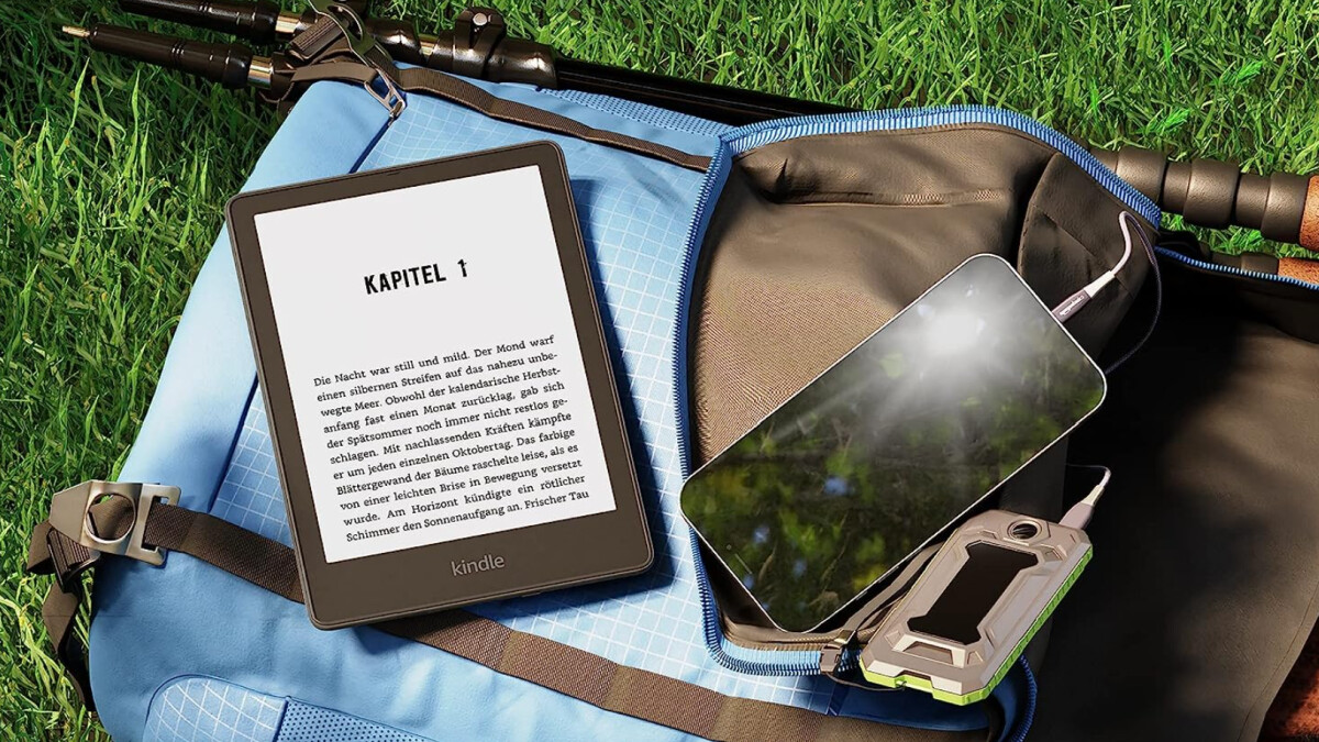 Con el "Kindle Paperwhite" puedes leer fácilmente en la naturaleza sin efecto espejo.