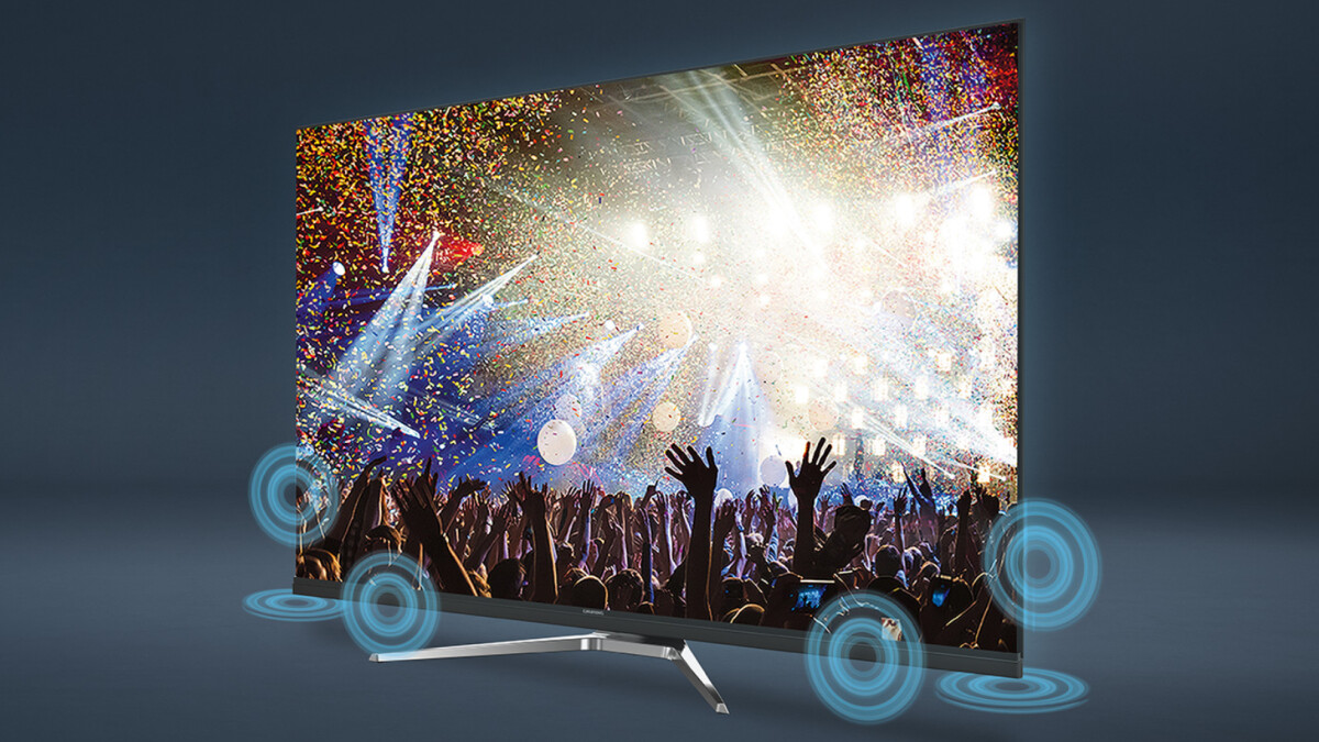 The front-facing speakers of your Grundig TV offer you perfect surround sound.