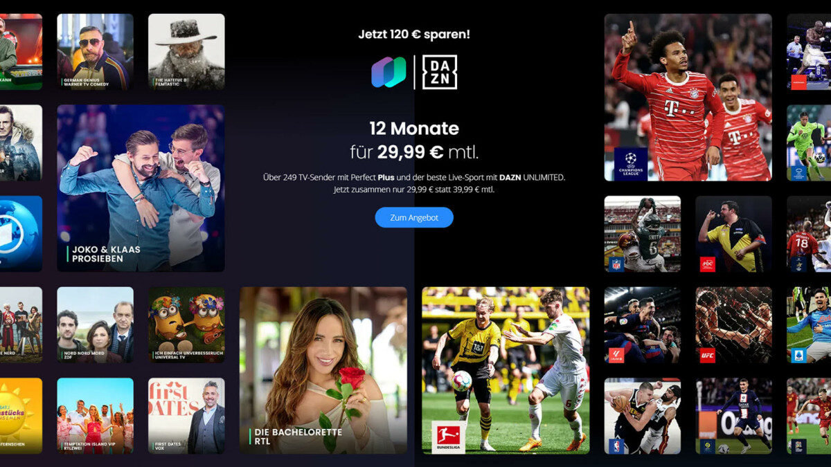Unschlagbares Fußballpaket: Ein Jahr waipu.tv mit pro nur DAZN 30 Monat Unlimited NETZWELT Euro | für