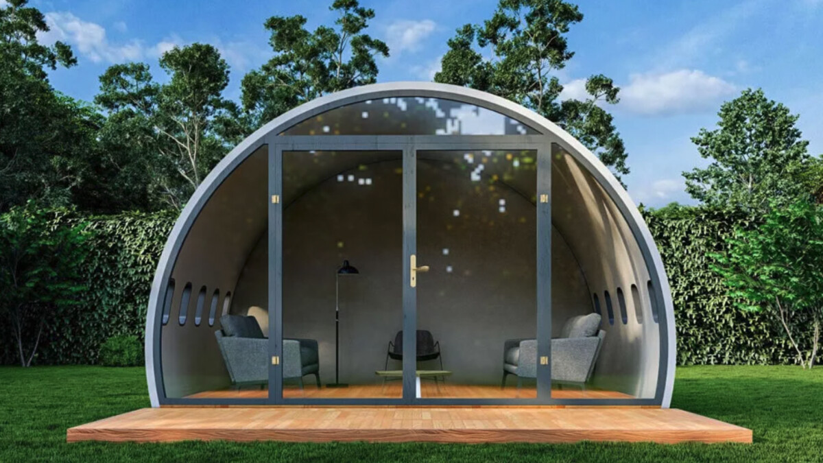 Deutlich ist die Herkunft erkennbar: Aeropods baut Flugzeuge zum Tiny House um.