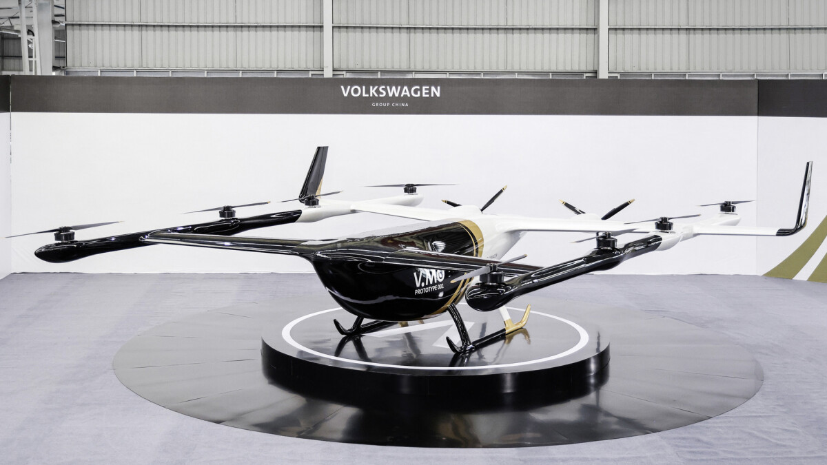 The passenger drone "flying tiger" by Volkswagen is to be mass-produced in the medium term.