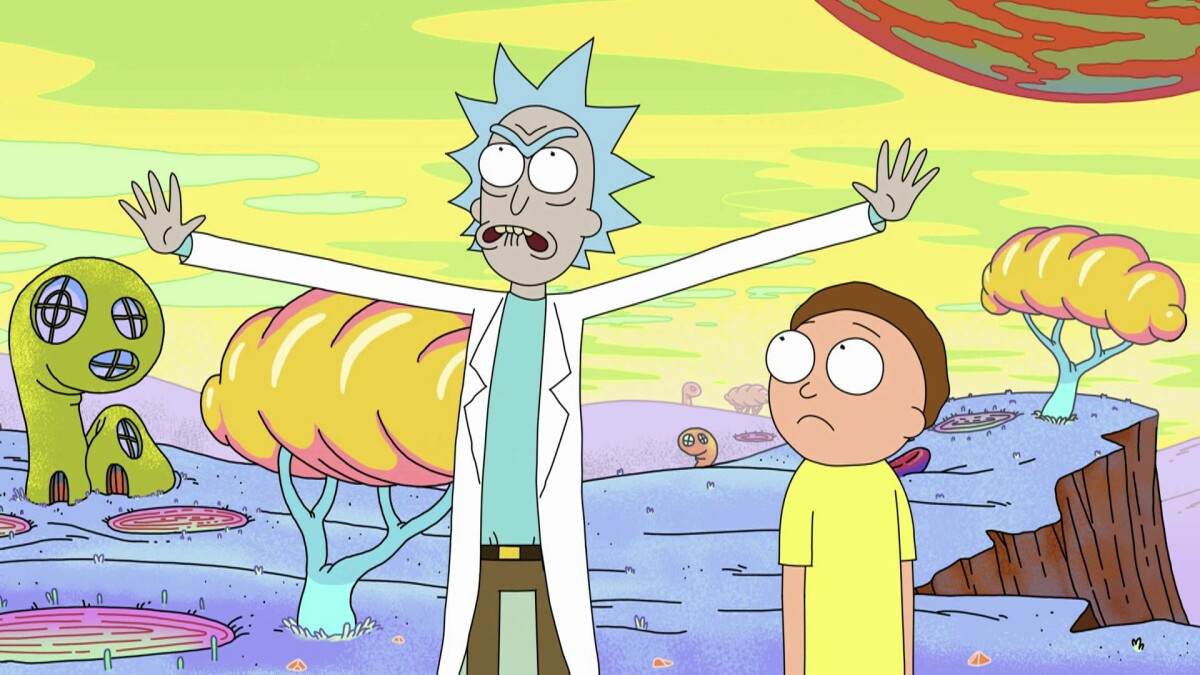 "Rick y Morty" viajar a través del espacio y el tiempo otra vez.