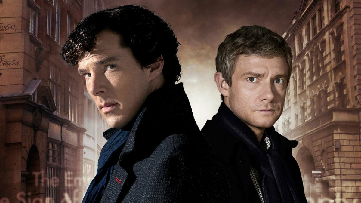 Benedict Cumberbatch y Martin Freeman en Sherlock 