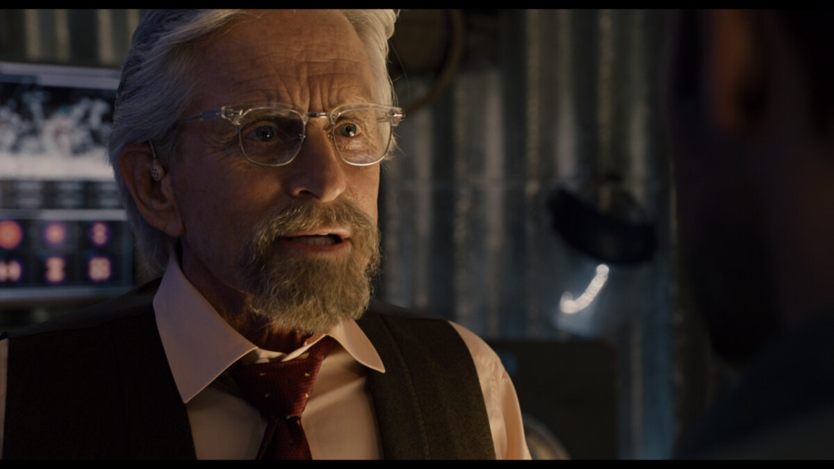 Michael Douglas as Hank Pym in the Marvel Movie "Ant Man"