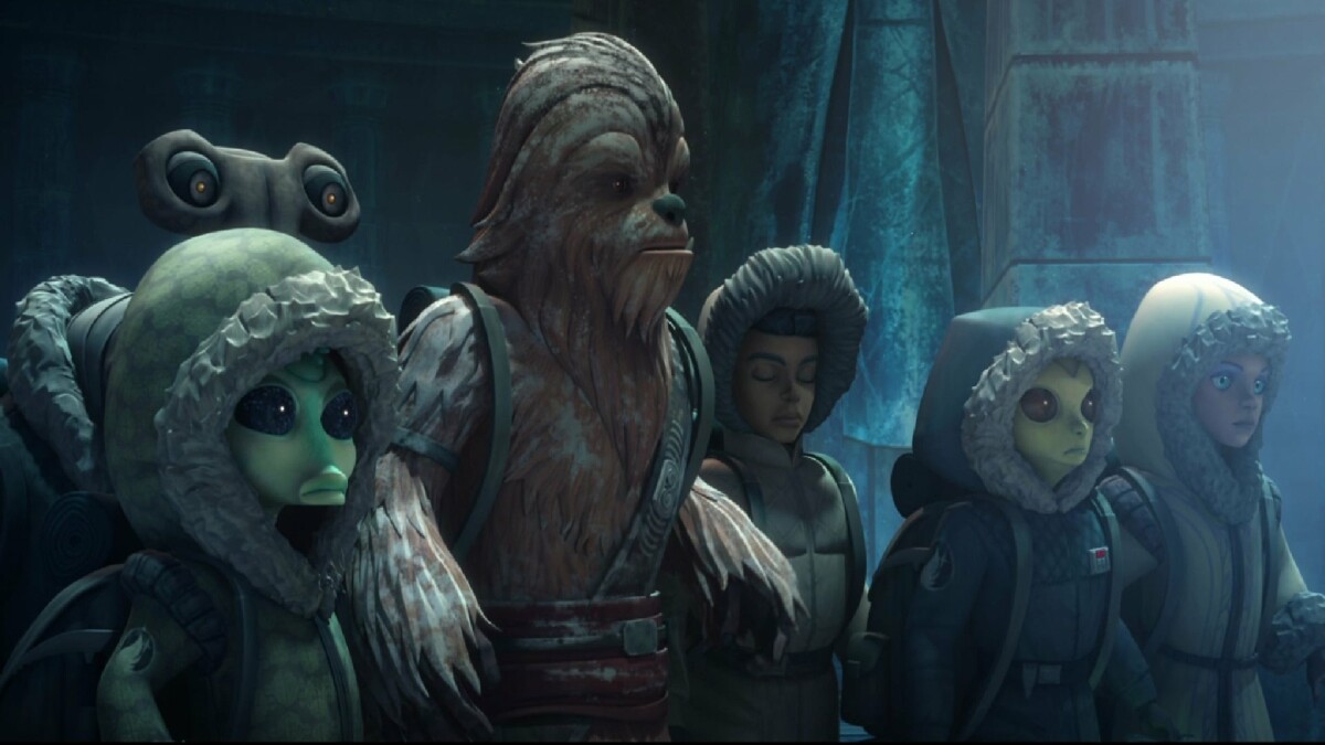 Star Wars The Clone Wars: The young Wookie padawan Gungi returns in "Star Wars: The Bad Batch" Season 2 back.