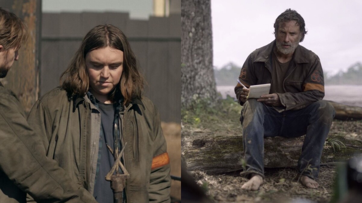 Los muertos vivientes: Silas de "Mundo más allá" Lleva una chaqueta muy similar a la de Rick en el final de la serie TWD.