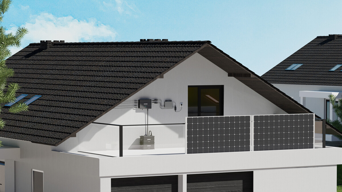 SolarFlow se puede usar no solo en el balcón, sino también en la terraza, el techo o en el jardín.
