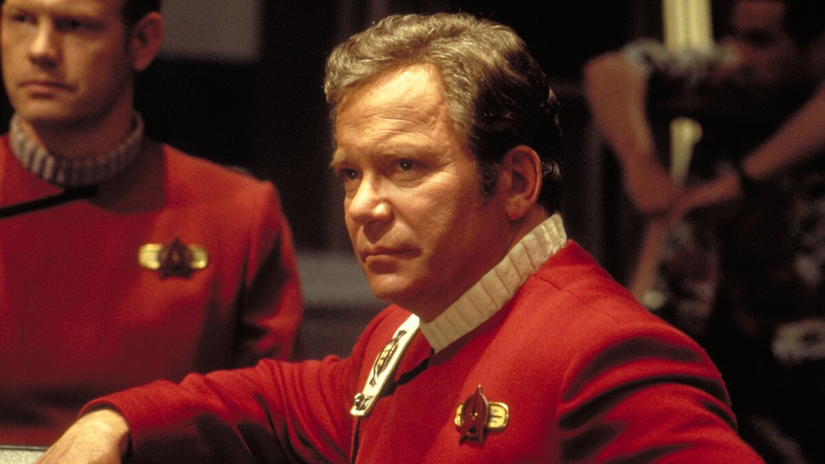 Star Trek: Treffen der Generationen - William Shatner als Captain Kirk.
