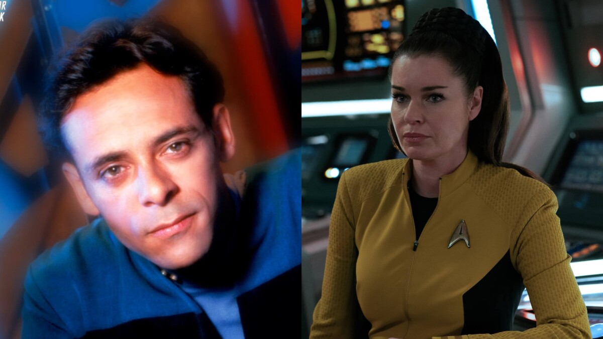 Star Trek: todo el alboroto que rodea el juicio de Una Chin-Riley (derecha: Rebecca Romijn) será con el Dr.  Repita Bashir (izquierda: Alexander Siddig).