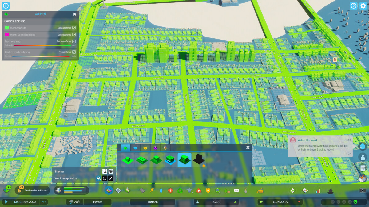 Dans Cities Skylines 2, vous pouvez créer différentes zones pour les logements, les magasins, les bureaux et les usines.