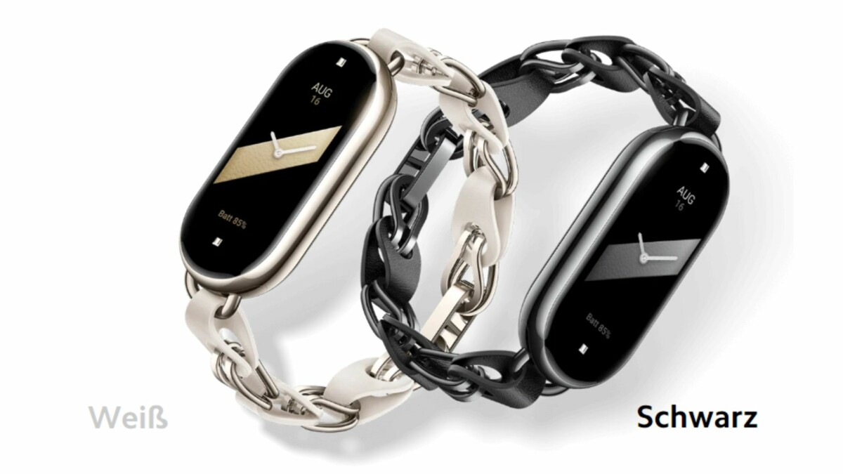 La pulsera de eslabones es una elegante combinación de cuero y metal. 