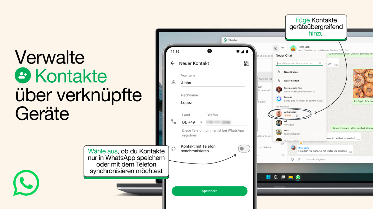 WhatsApp Das ändert sich jetzt, wenn ihr neue Kontakte speichert