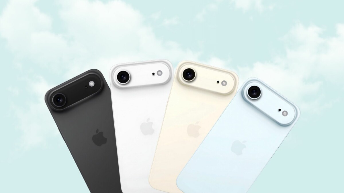 In diesen Farben könnte das iPhone 17 Air erscheinen. 