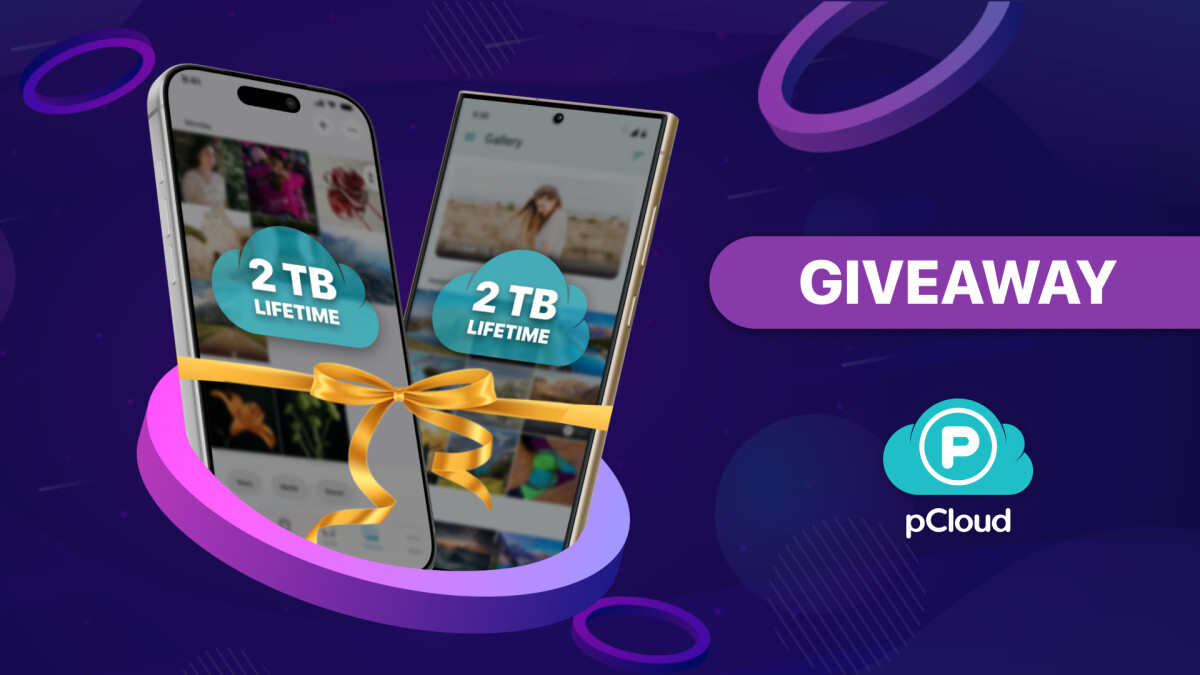 Beim pCloud Black Friday Giveaway warten ein iPhone 17 Pro oder Galaxy S25 Ultra samt 2 TB Lifetime-Speicher auf den Gewinner.
