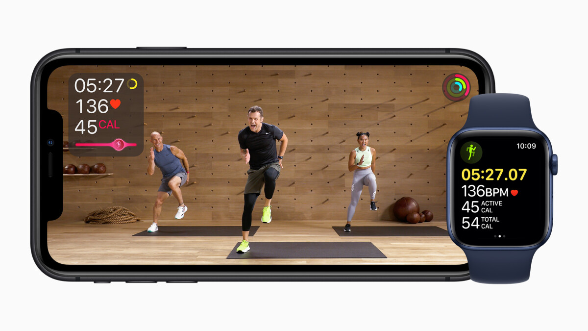 Apple Fitness+ despliega todo su potencial en combinación con el Apple Watch.