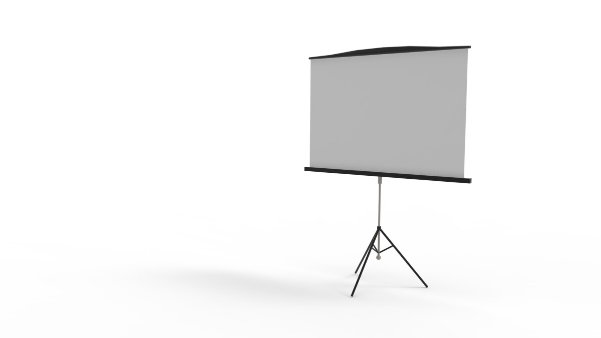 Las pantallas de trípode o extraíbles solo son adecuadas para cine en casa de forma limitada.
